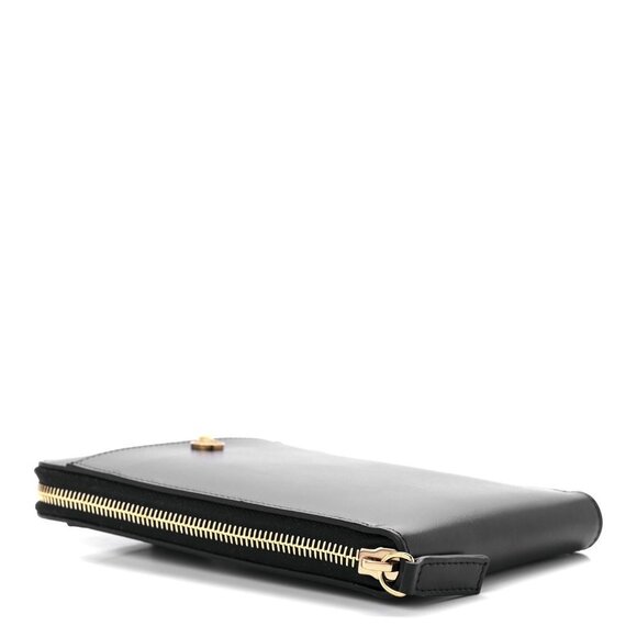 🎁 Versace Calfskin La Medusa Zip Around Lanyard Pouch - Picture 8 of 13